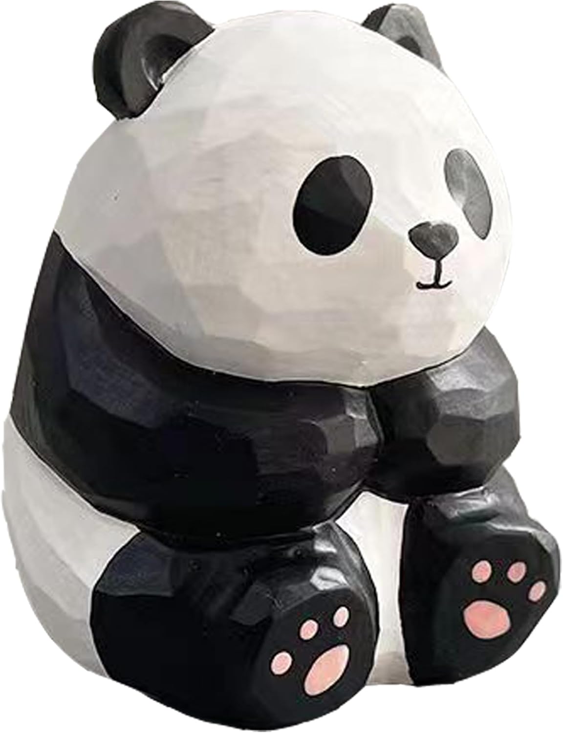 Hand-Carved Wooden Panda Statue