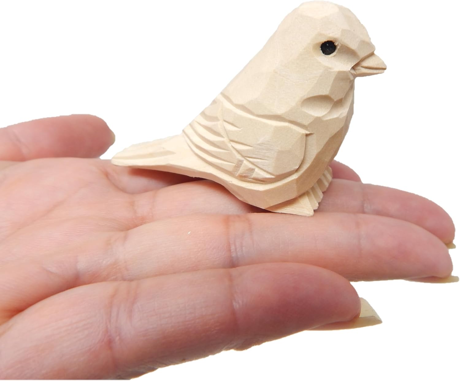 DIY Paintable Wooden Bird Figurine