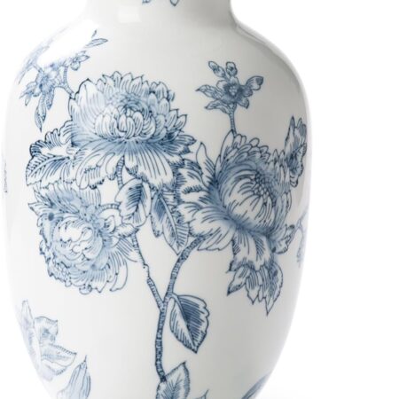 Blue and White Ceramic Porcelain Flower Vase