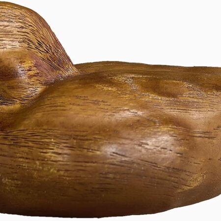 Brown Hand-Carved Duck Statue Home Decor