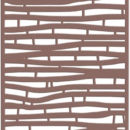 6-Piece Brown Bamboo Decorative Screen Panel Set