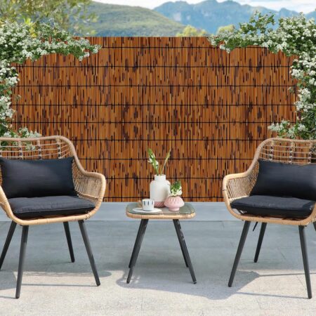 4ft x 16.4ft Natural Bamboo Reed Fence